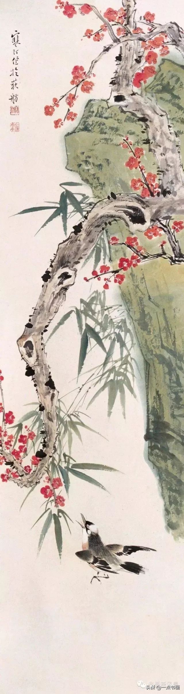 花鸟画@江寒汀 笔下的飞鸟30幅,不愧当代海派花鸟画第一人