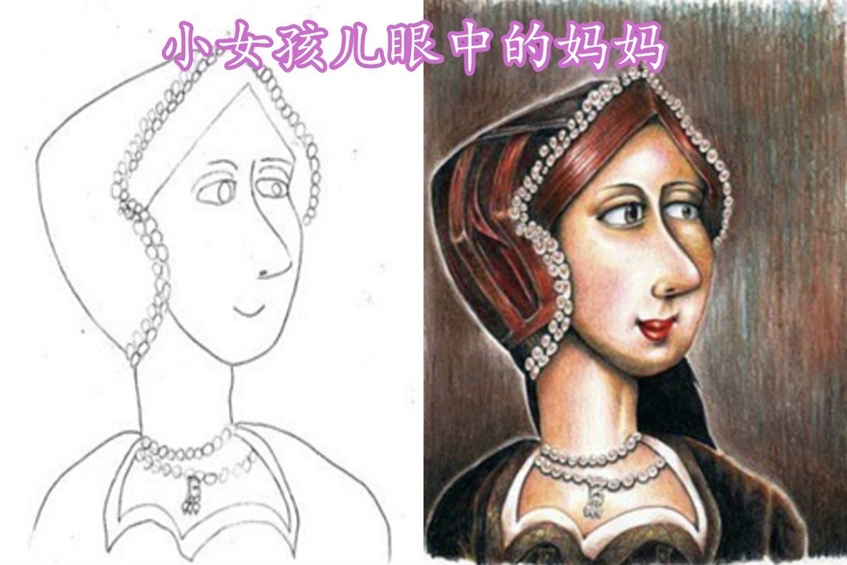 小女孩|小女孩在平板上作画，起笔看着像菜鸟，上完色才发现是个小艺术家