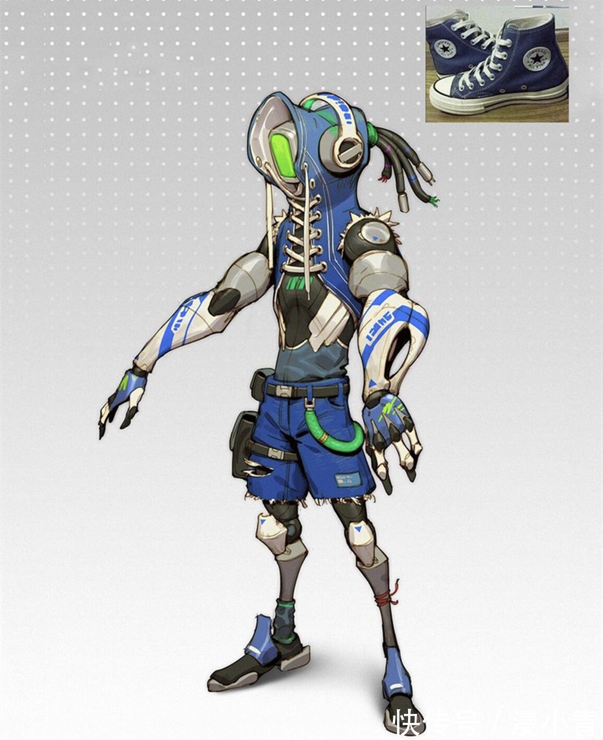 画师|当运动鞋化身二次元形象,机械与运动的融合,鞋子自己也能行走