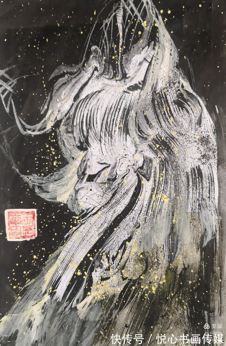 王照华@中国鹰王胡杨大师王照华鬼斧神工画胡杨《秘境》