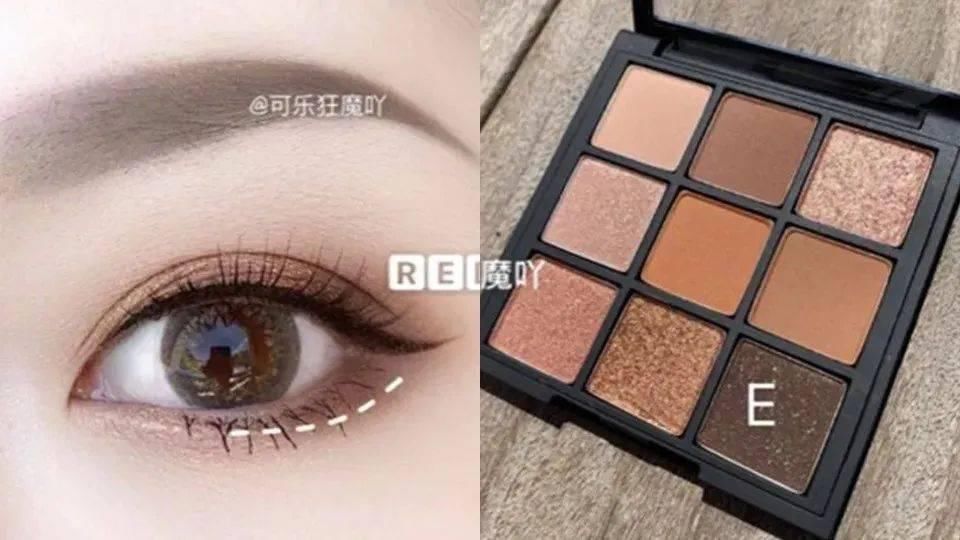 混血感|绝美渐层眼妆,实用九宫格眼影盘画眼影技巧公开!