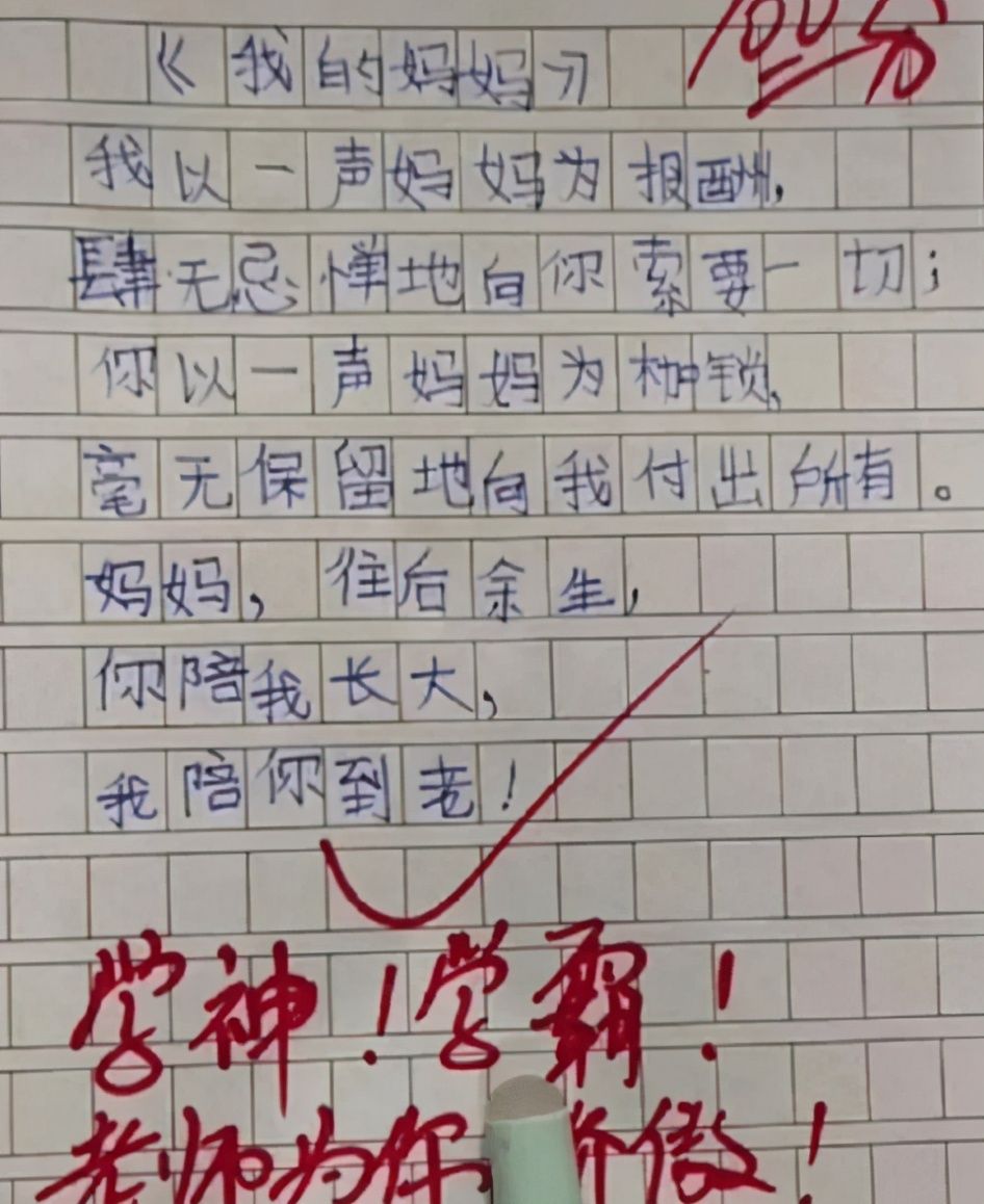 小学生作文《我的小姨》走红，文章先扬后抑，使人哭笑不得