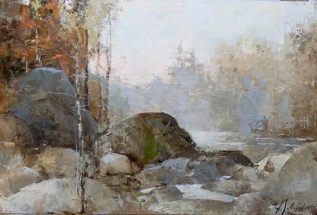 笔触@笔触率性,优雅朦胧的风景油画,迷人!