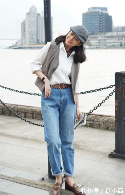 修饰|紧身裤过时了,这几条牛仔裤谁穿谁瘦,看三木博主演绎的长腿穿搭