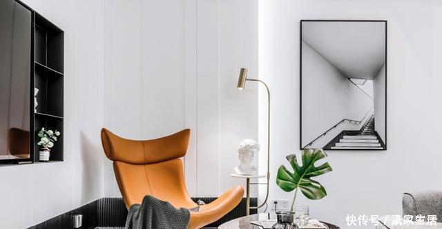 二居室|花6万改造77平二居室旧房,现代风格太漂亮,邻居以为走错门了