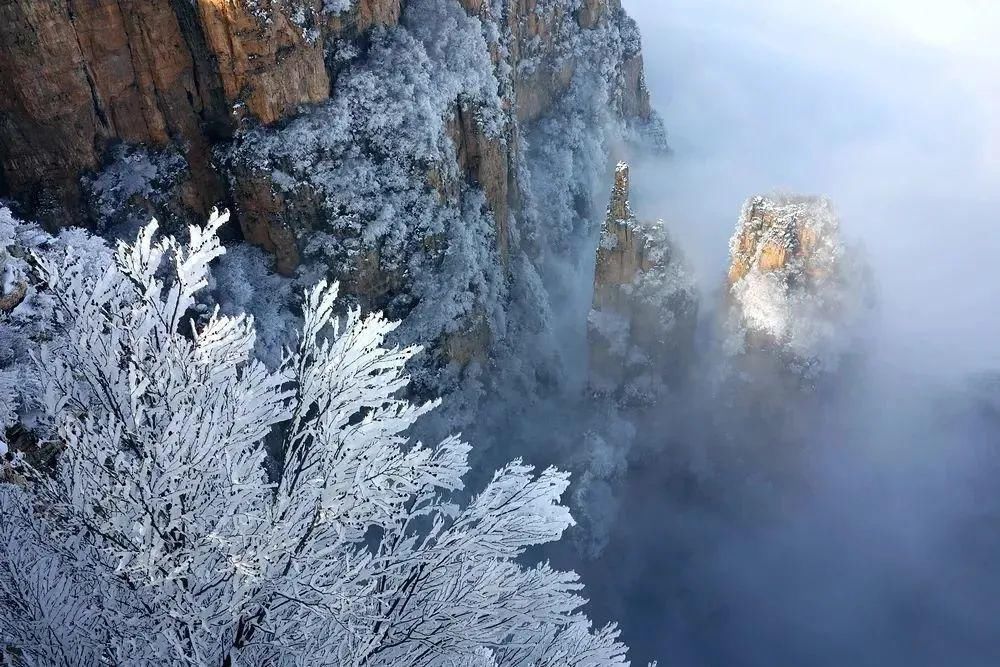 冬日|现在的太行大峡谷，别样的冬日风景，别样的韵味~