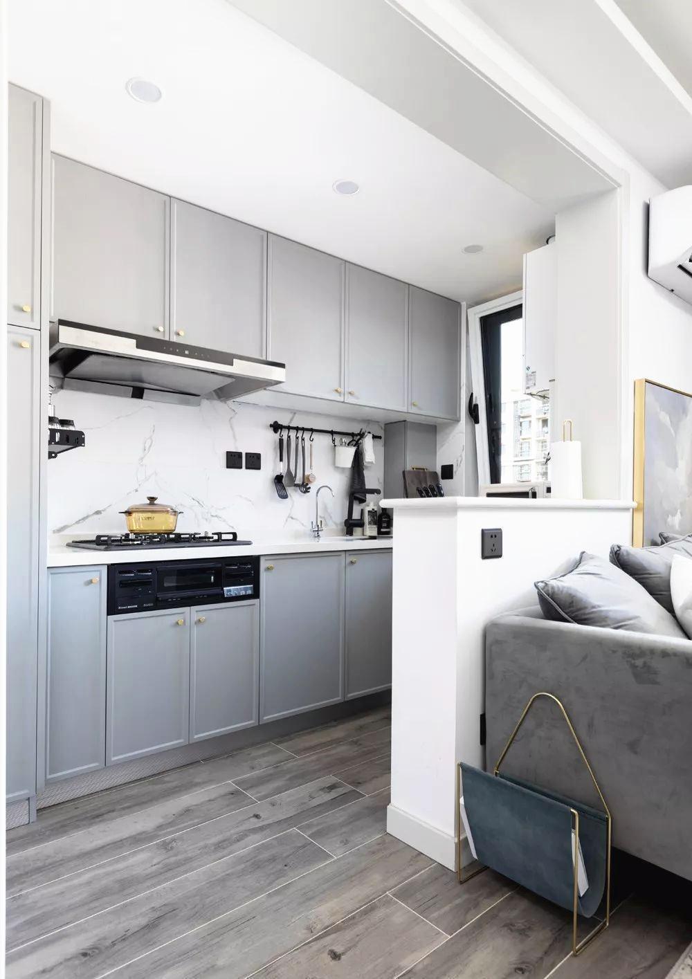 玄关柜|参观小姨子的60㎡公寓,一个人住太舒服了,难怪30岁还不找男朋友