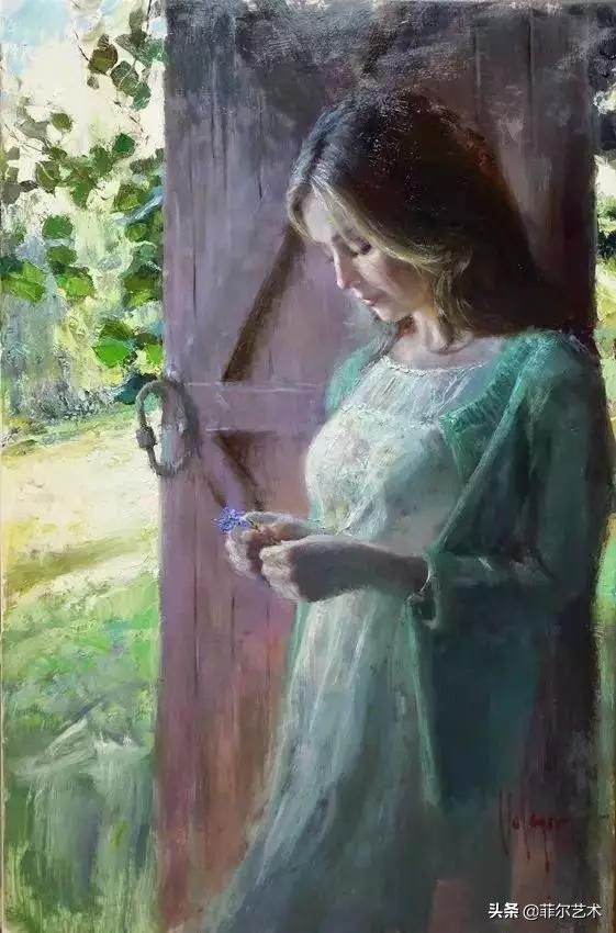 列维坦|俄罗斯艺术家油画中的美女,温婉知性的魅力女神