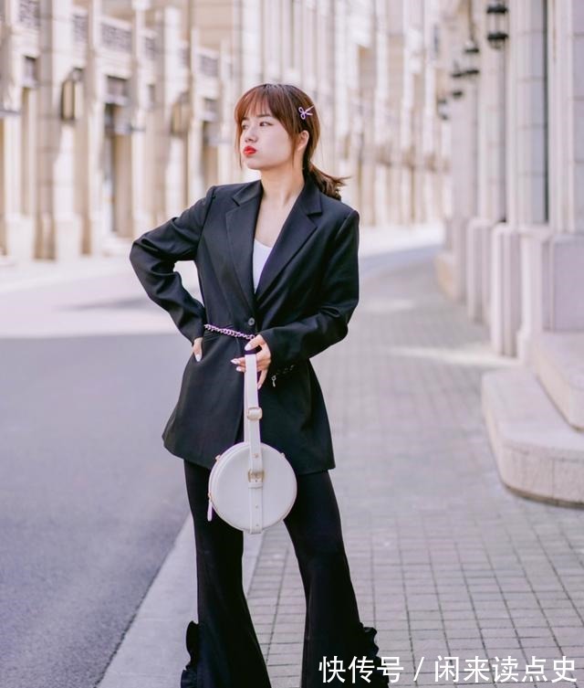 搭配 身高155,却成了小个子穿衣标杆,这位博主的拖地裤穿搭适合照搬!