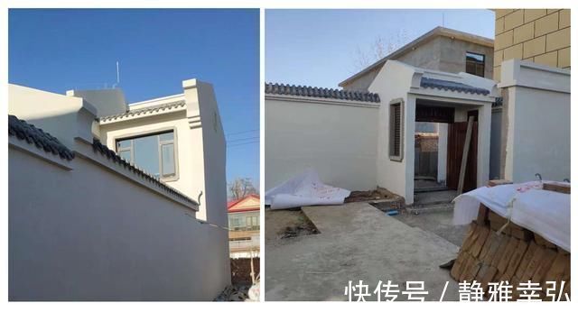 庭院|晒晒我农村66万建的中式三合院,1座房子6个庭院,这才叫生活