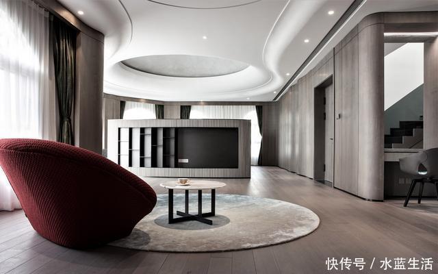 餐厅|我要有钱也买横厅户型,沙发不靠墙,餐厨一字排开,越看越高级