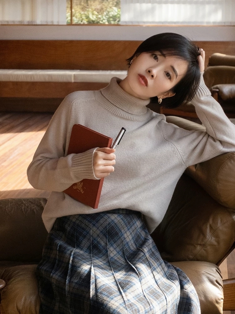 黄黑皮|这些才是“高领毛衣”的正确打开方式,保暖舒适显气质,百搭时髦