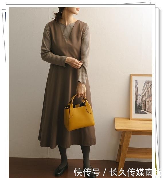 显得|时髦的“背心裙”你有吗?秋冬可以这样搭配,显得更时尚更优雅