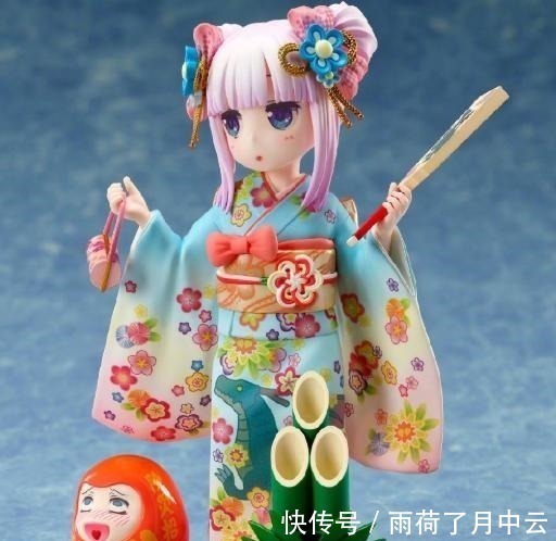 小林家的龙女仆|龙女仆要出康娜和服手办,呆萌的样子太可爱,左下角的才川很搞笑