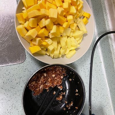 南瓜土豆白菜肉沫