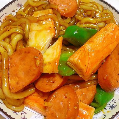 火腿|青椒火腿土豆粉