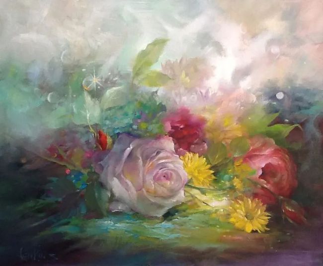 加里$这对老夫妇教授绘画40多年,画的花也太漂亮了!