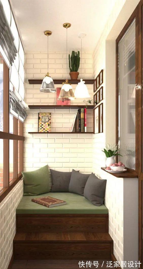 休闲|阳台打柜子还不如打卡座，一层又一层，既能休闲又能储物，多好！