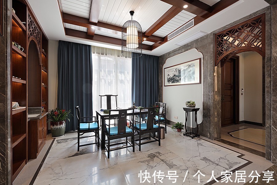 壁纸|大气奢华的中西混合装修风格——精英一族首选！