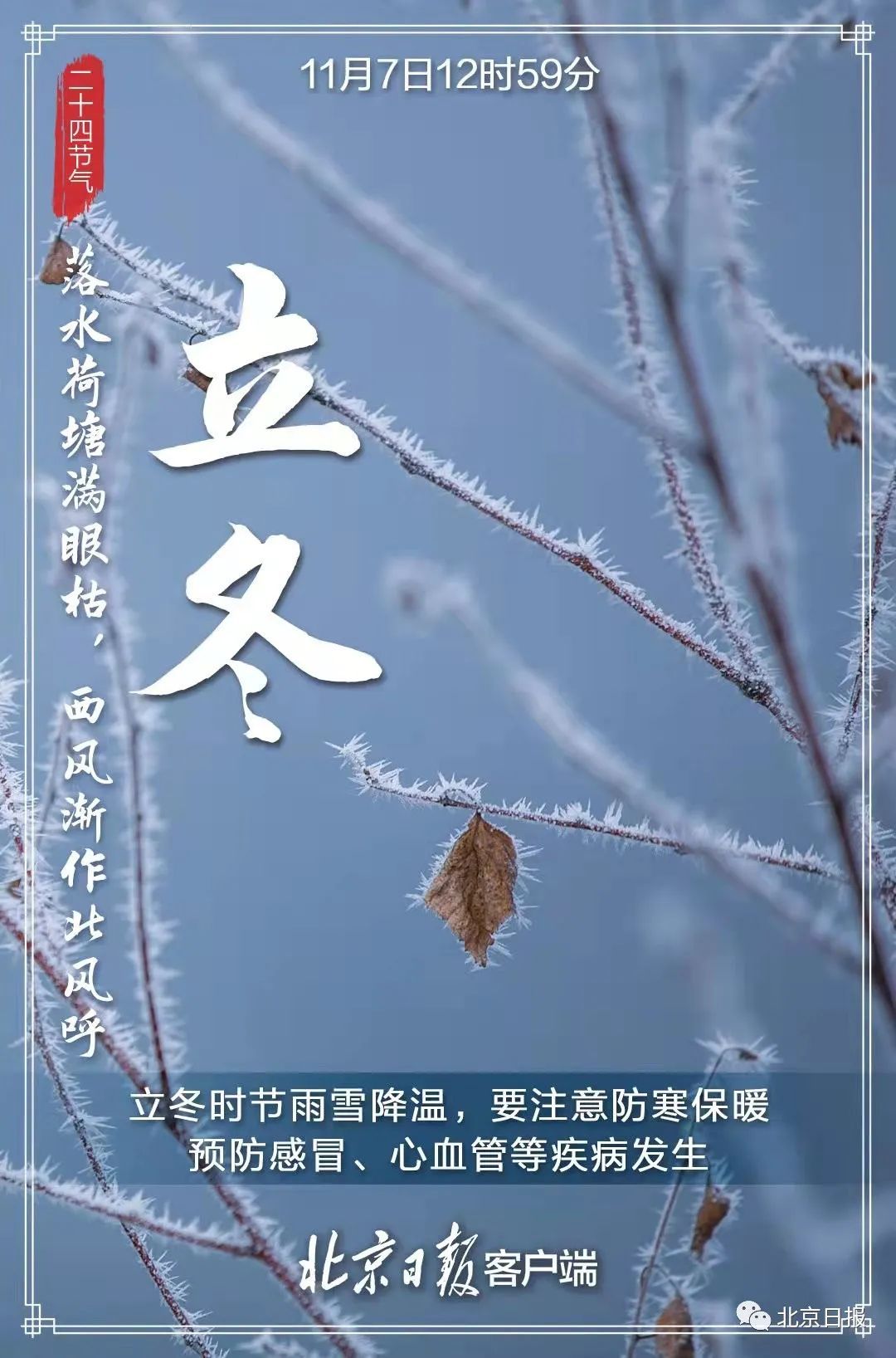 降温&今日立冬，北京中雪+大风+强降温！去吃碗热饺子吧