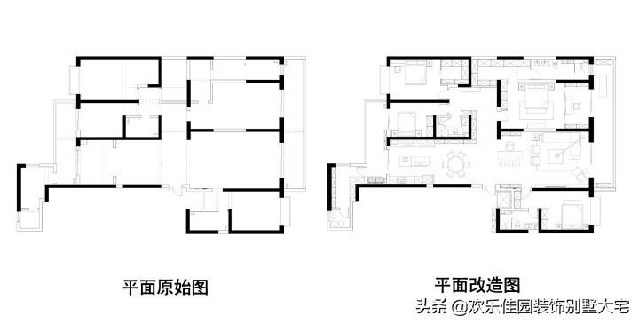 主卧|290平现代简约，一个改动玄关大两倍