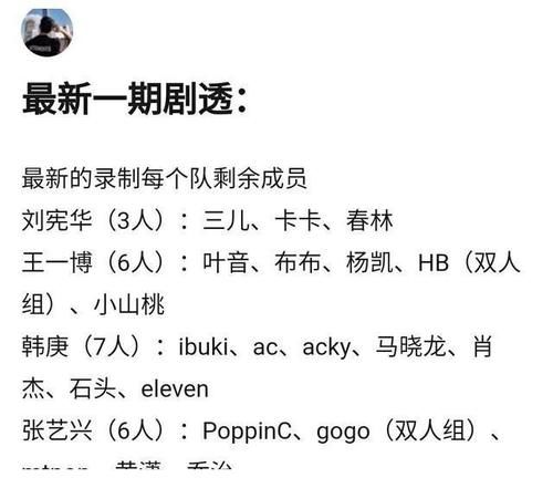 叶音|《街舞4》二十强名单曝光，韩宇淘汰出局，两位冠军在同一支战队