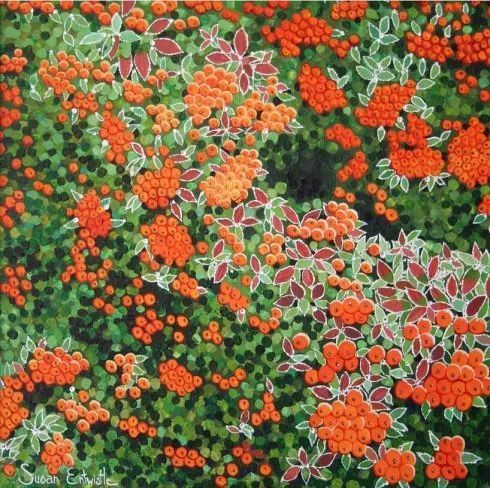 l她的画只用点,点了11年,点出了美到窒息的花园!