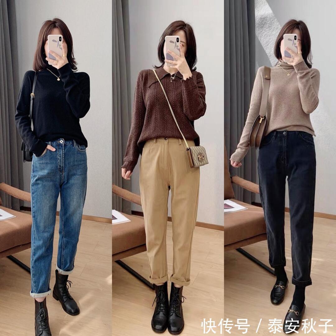穿毛衣不一定要配半身裙!这几种穿法时髦减龄,也很气质!