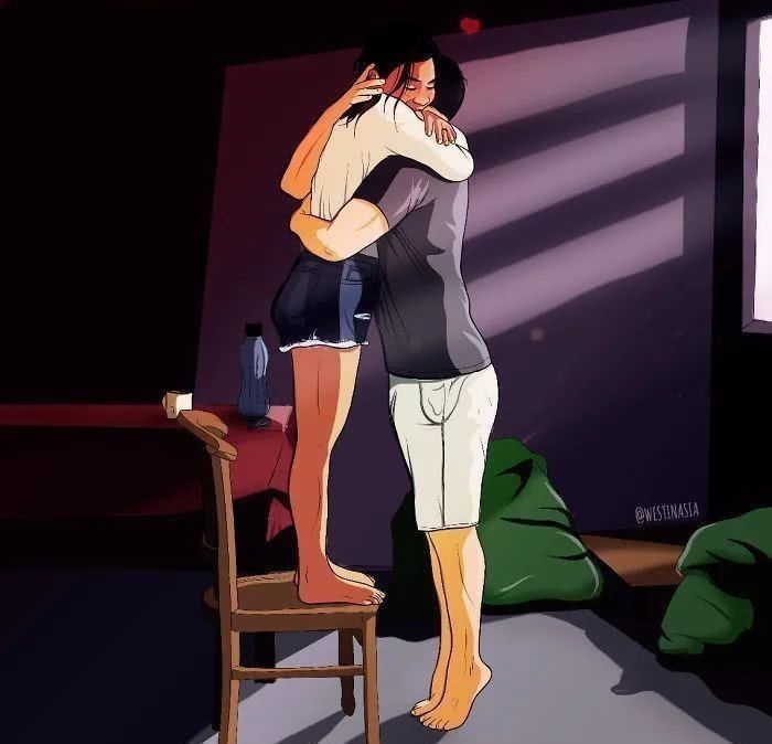 印尼!秀恩爱成了插画标配?一位印尼画家“抄袭”情侣日常,也火了