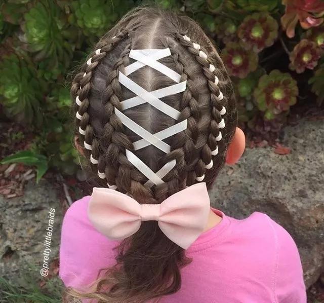 编发 72款好看的儿童编发,有闺女了就要给她编这样的发型,宝妈快收藏