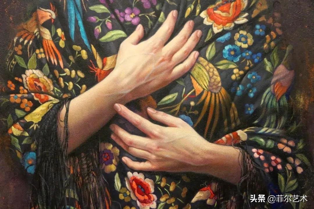 女画家@女画家索莱达·费尔南德斯画笔下的女子人物沉稳自然,美丽优雅
