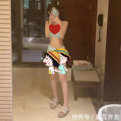 扒出|呆妹儿泳装照刚发，一张小团团“身材照”再次扒出，网友纷纷表示质疑