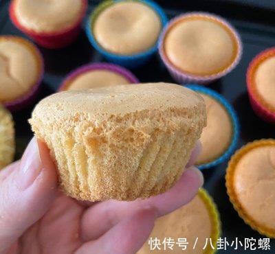 倒回蛋白|黄豆粉纸杯蛋糕最经典的做法，简单易学好上手