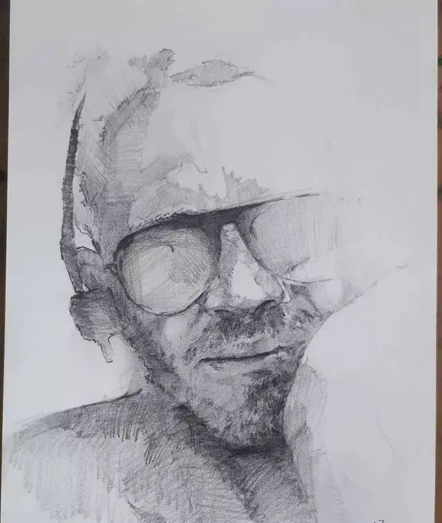 素描##尚唯美画室#大气的素描就是抓住大关系之后,细节你随意