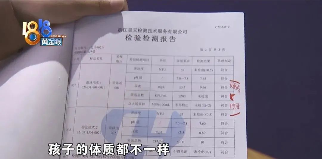 王女士|孩子身上爆发红疹，母亲怀疑泳池水质