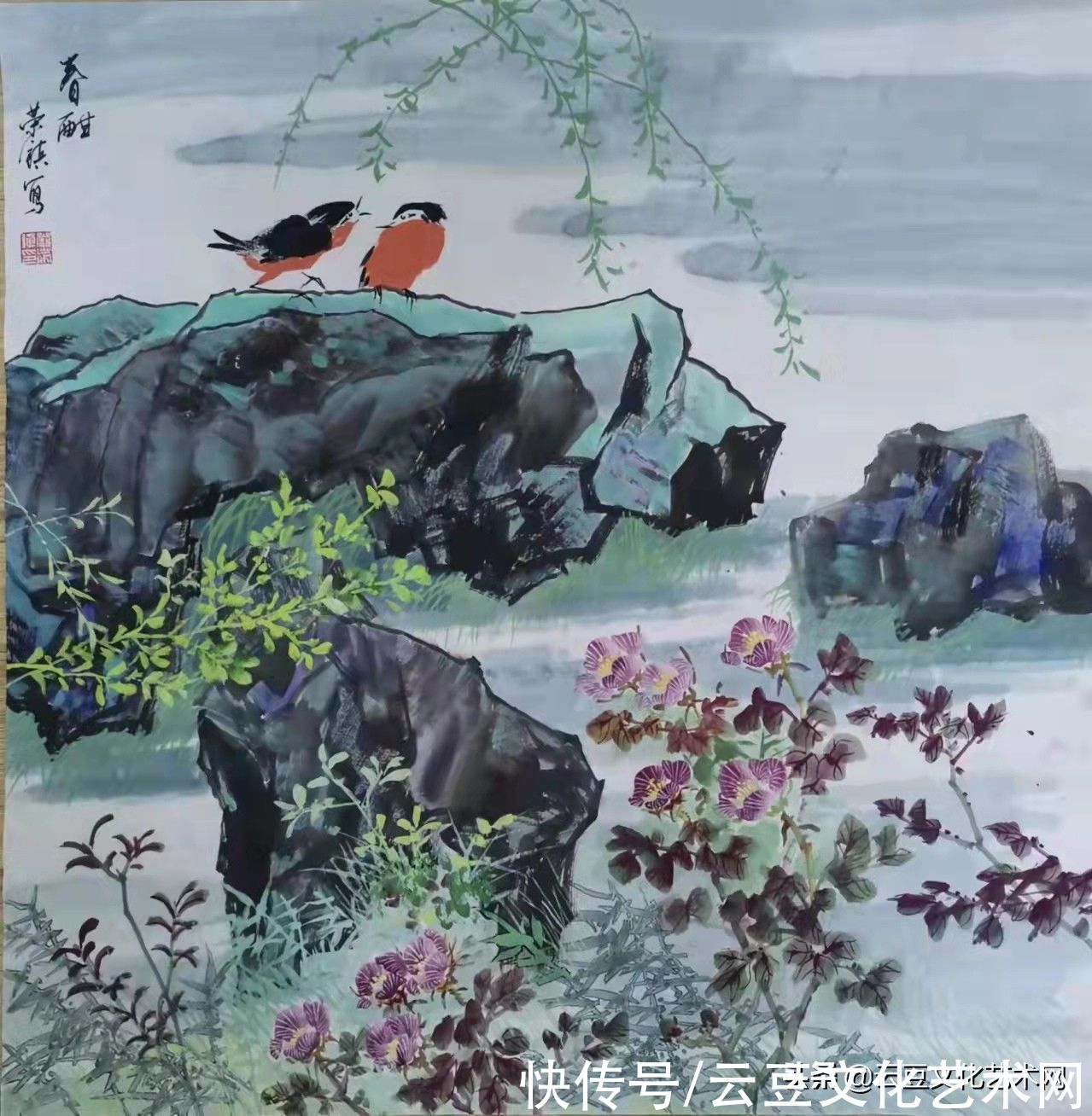 美术家协会$上海著名画家严荣镇最新作品欣赏