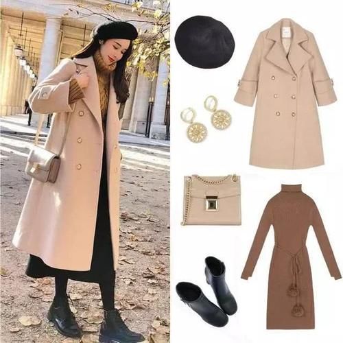 有气质|大衣怎么穿好看又时髦，搭配6种裙子，优雅又有气质