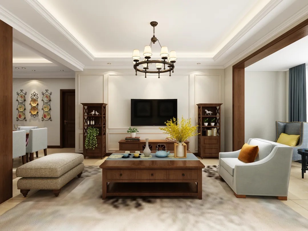 双河湾|【鲁班装饰】双河湾128㎡简欧风格,归属。