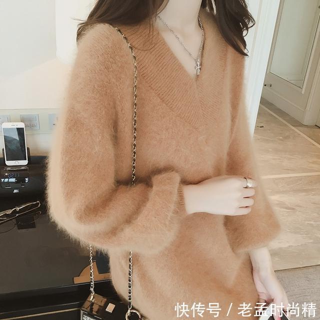 衣女 宽松套头毛衣髦显瘦,穿出你想要的美感与优雅,做冬日的气质女神