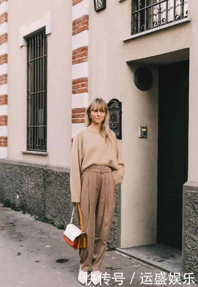 入春,你穿针织衫+阔腿裤的样子=简直太气质了