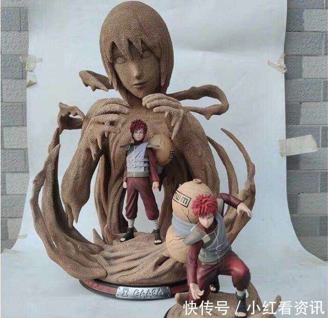 手办|美女晒我爱罗手办,前3个买不起,第5个是盗版却值10万