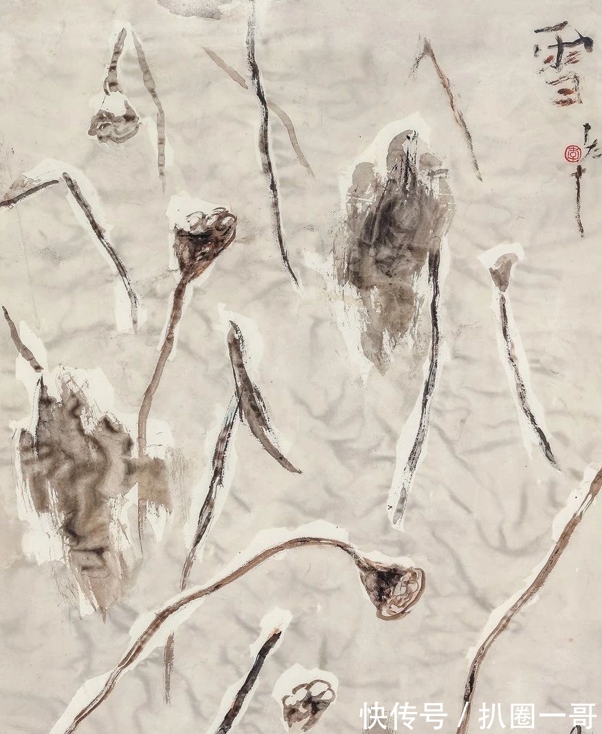 八大山人|「津门网」李老十的绘画大多是一些残荷败柳,有八大山人的画意