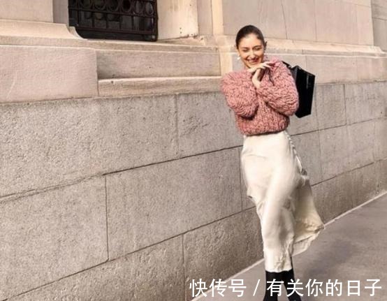 面料 毛衣+半裙，这才是40+女性该有的穿搭！优雅得令人羡慕！