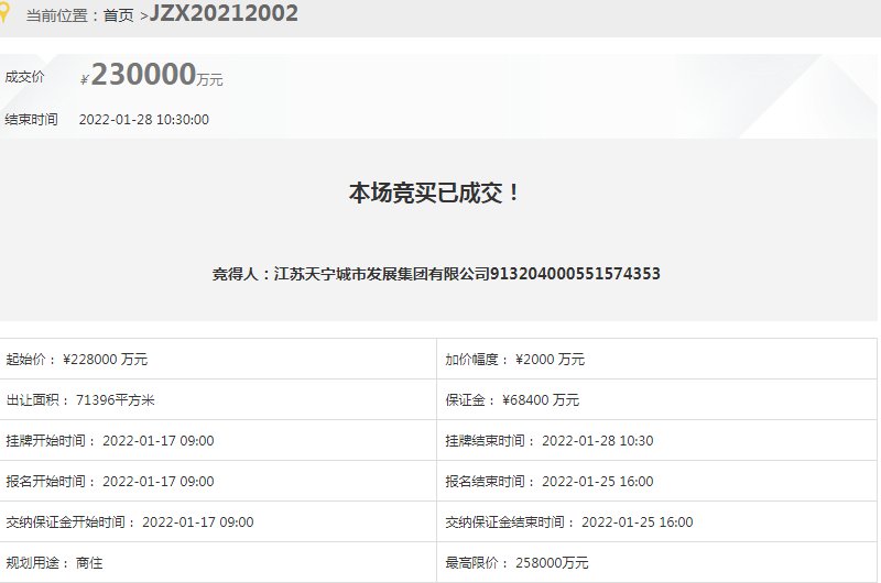 国企|新年首拍落槌！国企兜底，吸金41.28亿