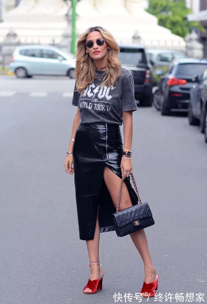 身材 谁说皮裙难驾驭教你根据身材来穿搭,不仅显瘦还很潮,快学起来