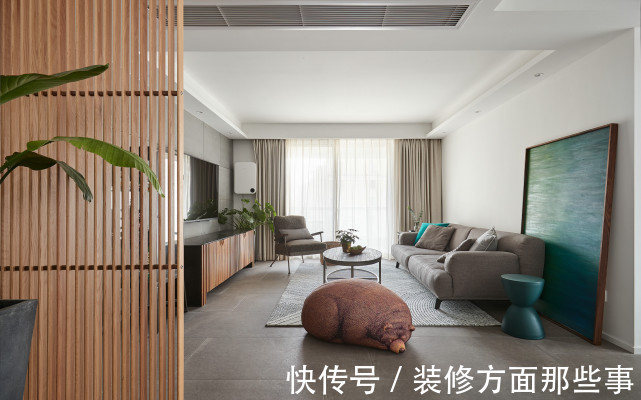 现代|120平现代风三居室,高纯色彩的大量运用,大胆而灵活