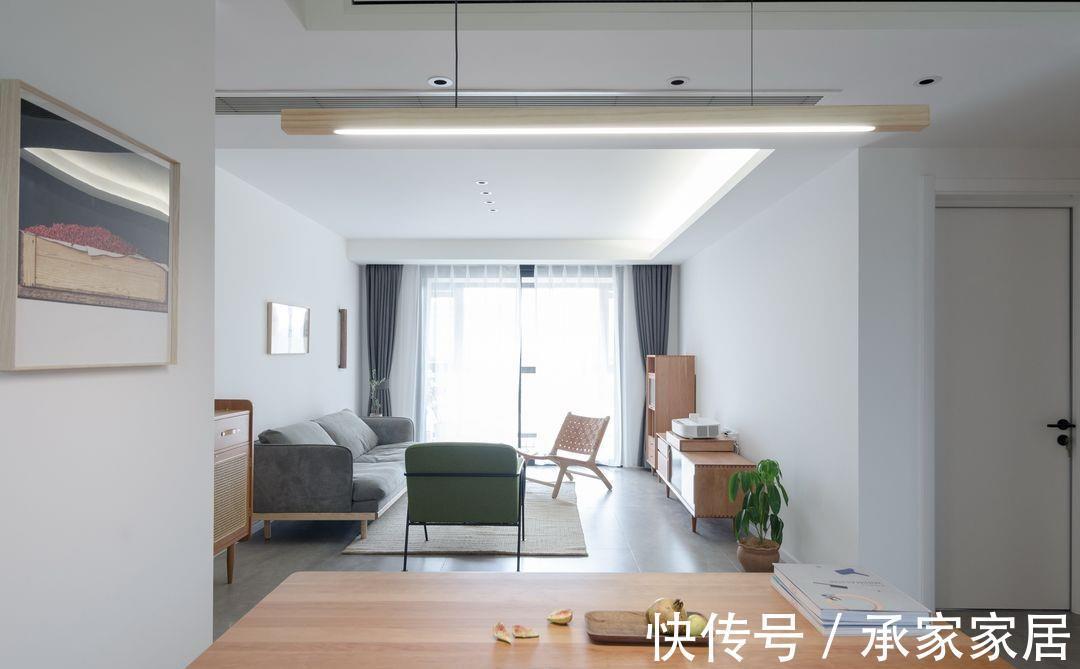 婚房|105平现代风婚房,清静淡雅温馨舒适,不到5个月就全部完工