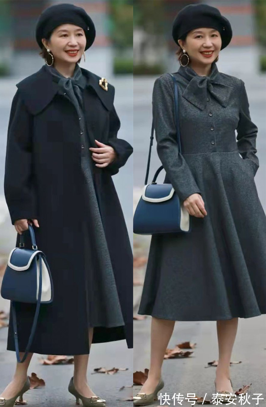 羽绒服|50岁的女人少穿“奶奶装”!学中年“大妈”这样搭:时髦又显高级