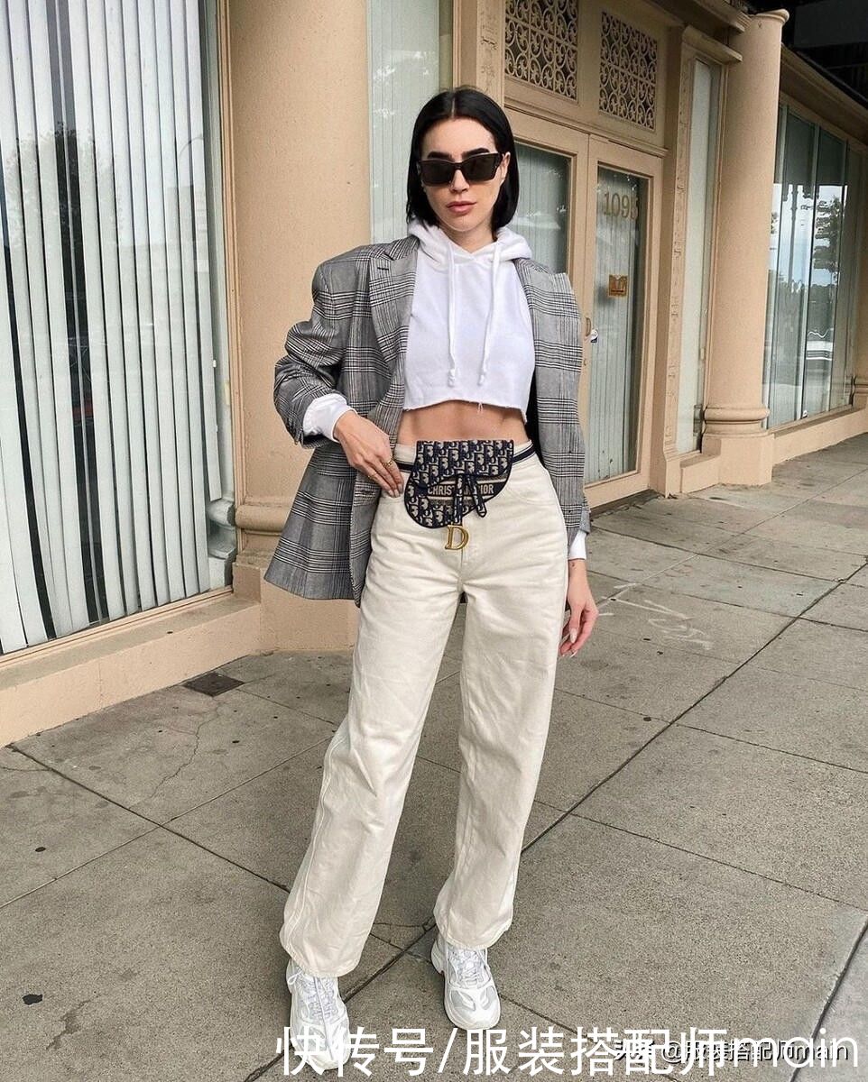 3套“上短下长”的穿搭造型，小个子可以直接照搬