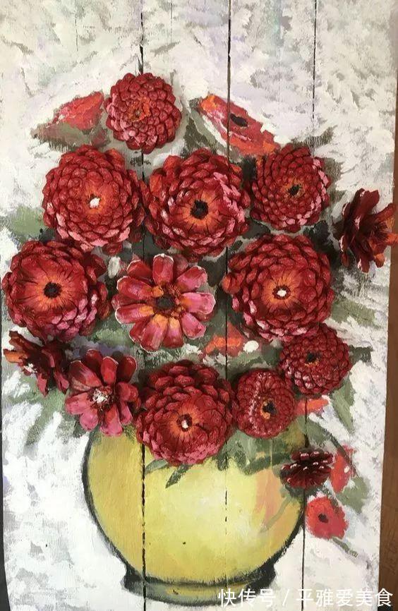 松子!农村阿姨,村里捡了一堆的“松果”,回家改造后邻居出2千来买